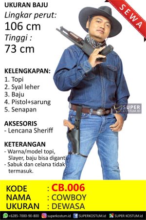 CB.006 Cowboy - Stok: 1