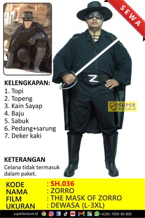 SH.036 Zorro - Stok: 1
