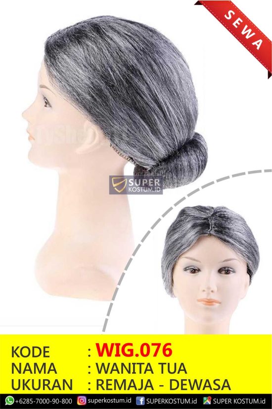 WIG.076 Wanita Tua - Stok: 1
