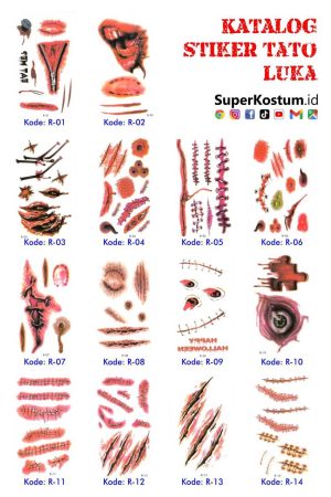 Stiker Tato Luka - Stok: 20