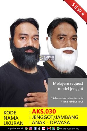 AKS.030 Jenggot/Jambang Palsu