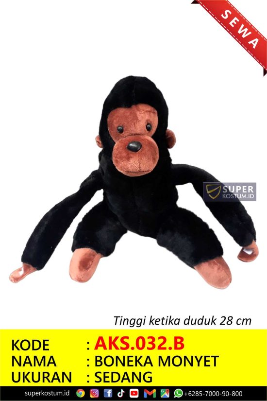 AKS.032.b Boneka Monyet - Stok: 1