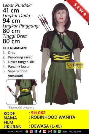 SH.062 Robinhood Wanita - Stok: 1