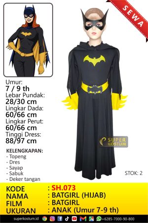 SH.073 Batgirl Anak - Stok 2