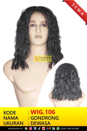 WIG.106 Wig Gondrong - Stok 1