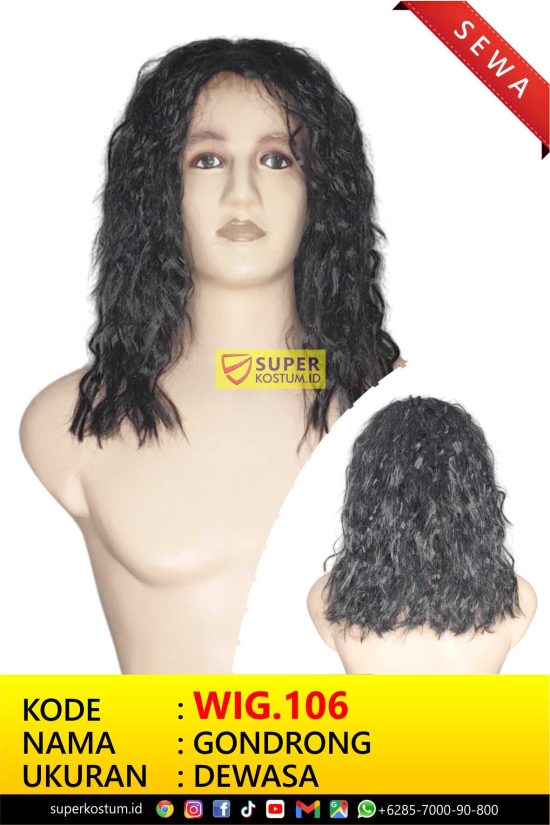 WIG.106 Wig Gondrong - Stok 1