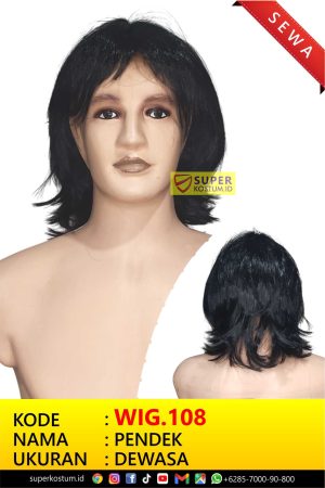 WIG.108 Wig Pendek - Stok 1
