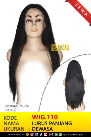 WIG.110 Lurus Panjang - Stok 2