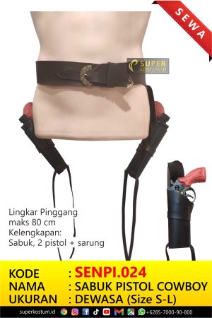 SENPI.024 Sabuk Pistol Cowboy - Stok: 1
