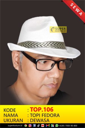 TOP.106 Topi Fedora - Stok: 1
