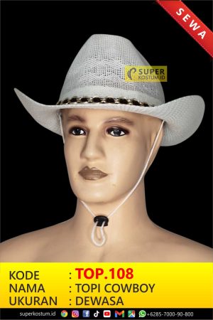 TOP.108 Topi Cowboy - Stok: 2