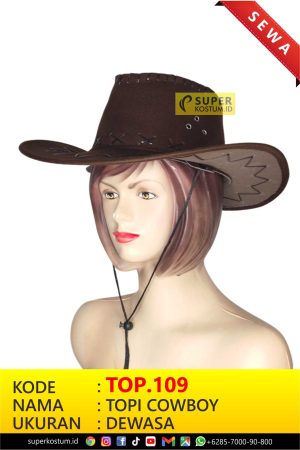 TOP.109 Topi Cowboy - Stok: 1