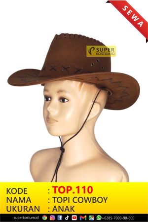 TOP.110 Topi Cowboy - Stok: 2