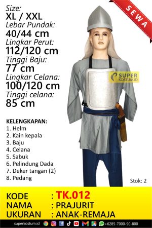 TK.012 Prajurit - Stok: 2